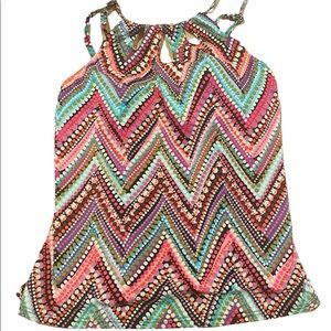 Polka dot tankini colorful size 12